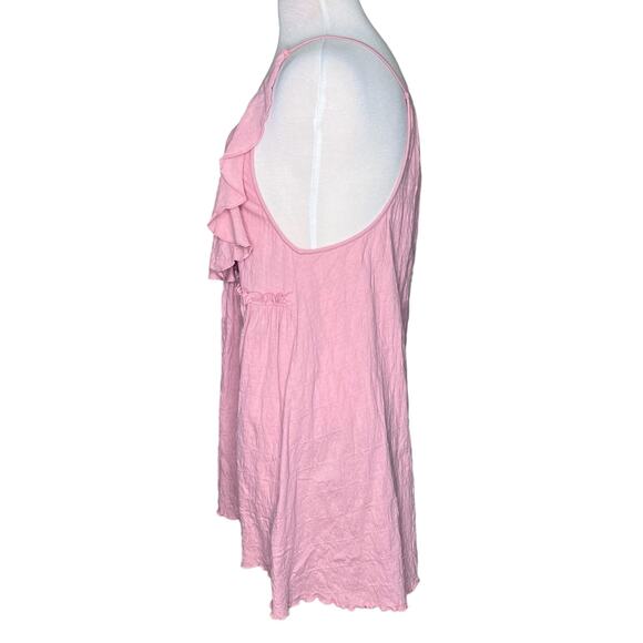 Free People FP Beach Dusty Pink Boho Racerback Mini Dress Coastal Coverup Small - Picture 7 of 11